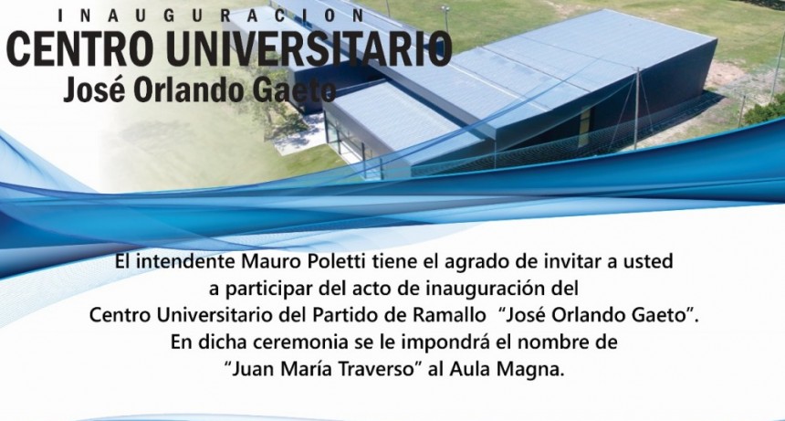 Mauro Poletti anunció la apertura del Centro Universitario 