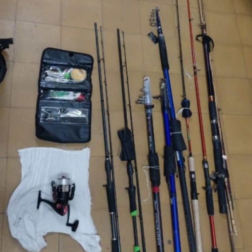 Arrestos y recuperación: dos operativos exitosos contra el robo de elementos de pesca