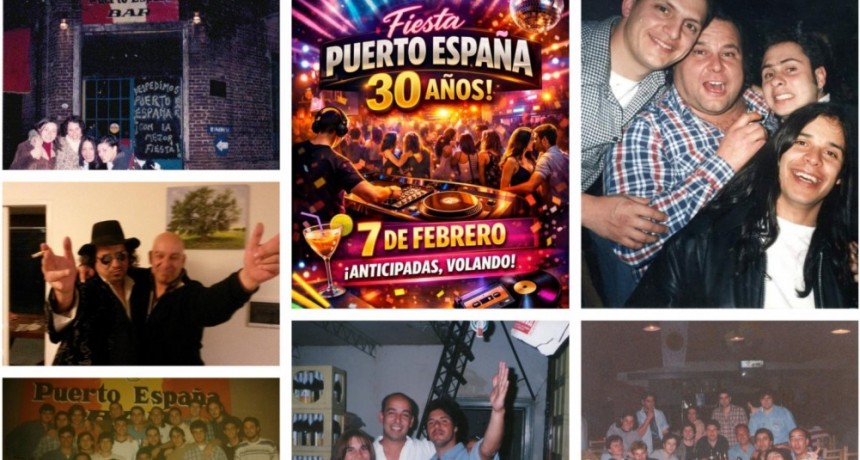 “Al principio era un bar para nosotros”: Puerto España celebra 30 años y Ramallo vuelve a bailar como en los ’90