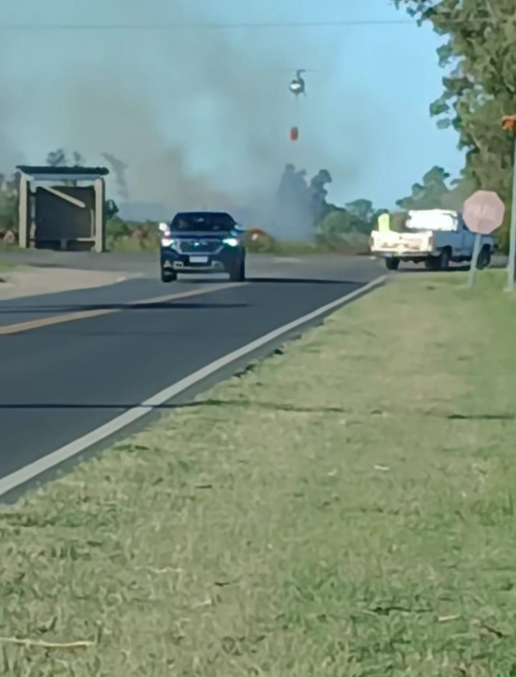 Tres intervenciones en un día: incendio forestal, choque fatal y alerta en Ruta 9