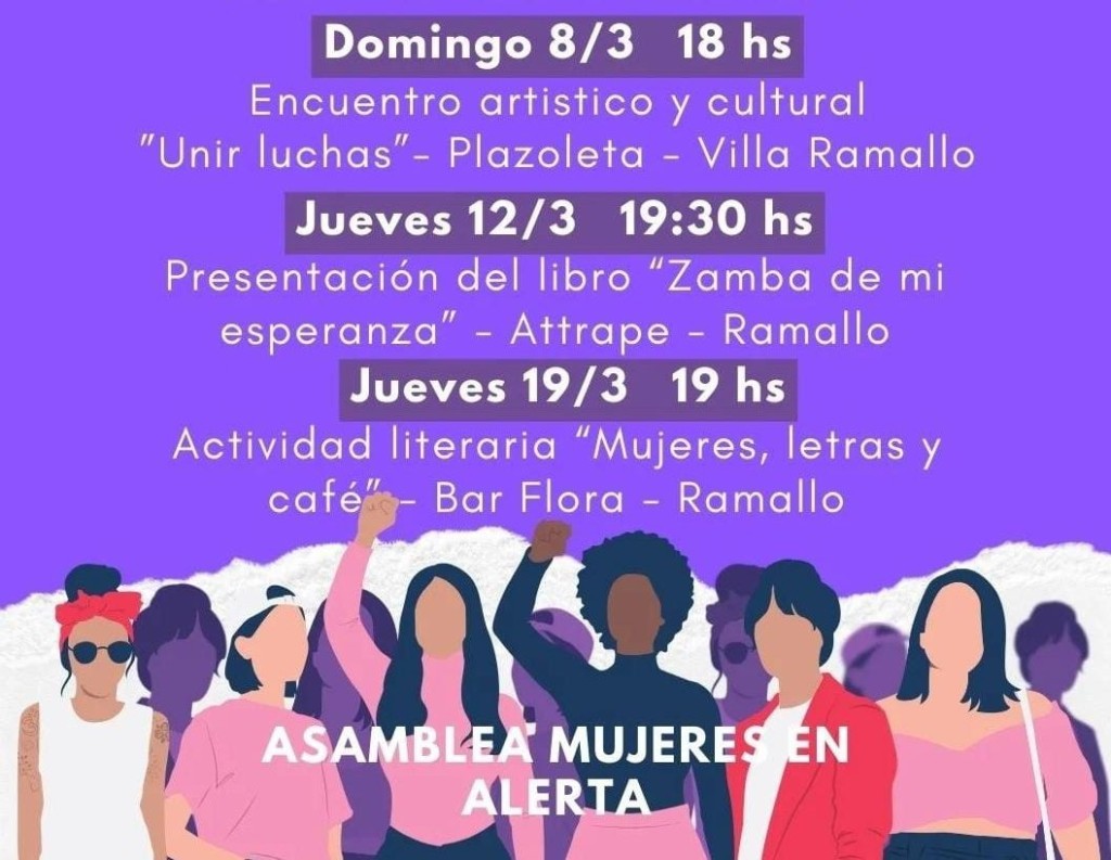 En Ramallo, el D&iacute;a Internacional de la Mujer se vive con arte, cultura y encuentros comunitarios