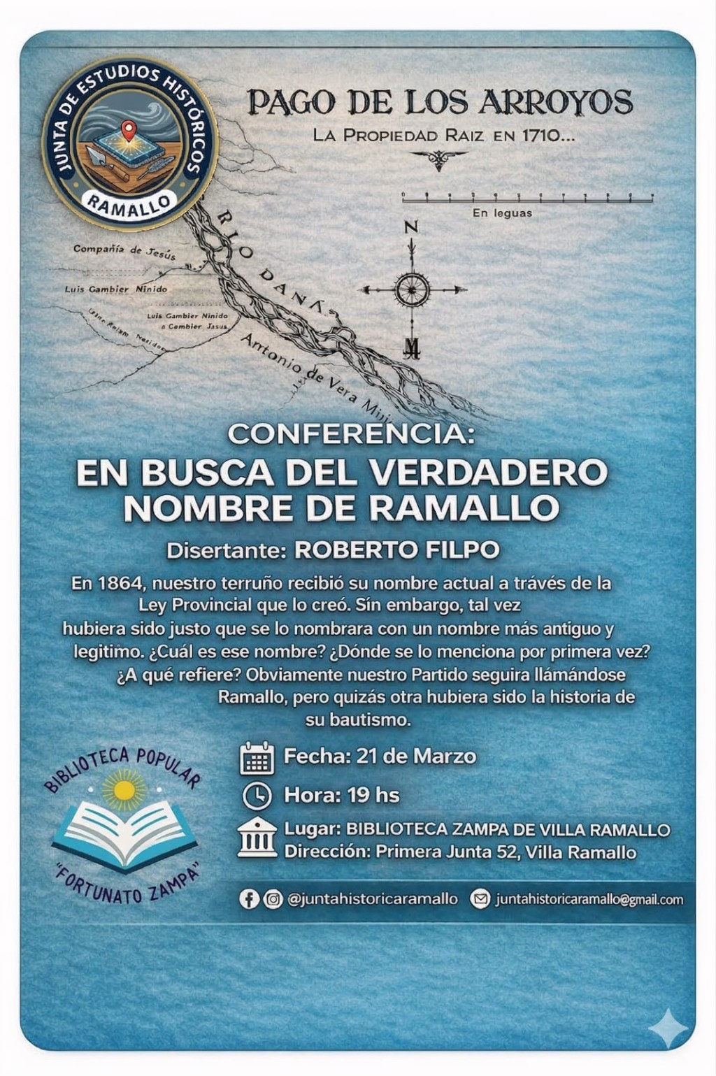 Una conferencia invita a redescubrir el origen del nombre de Ramallo