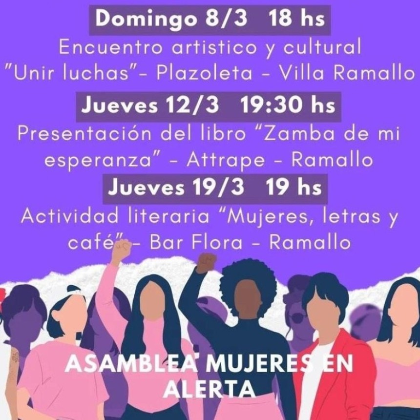 En Ramallo, el D&iacute;a Internacional de la Mujer se vive con arte, cultura y encuentros comunitarios