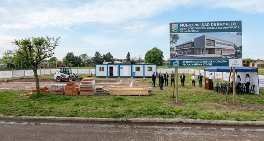 Rumbo a la Escuela 4: el Municipio acelera la obra p&uacute;blica educativa en Villa Ramallo