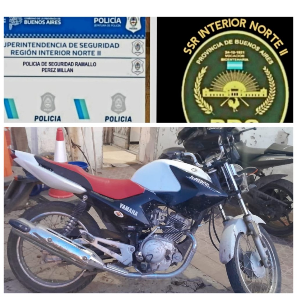 Operativos de seguridad en Pérez Millán: Aprehensión por posesión de sustancias y secuestro de motocicleta