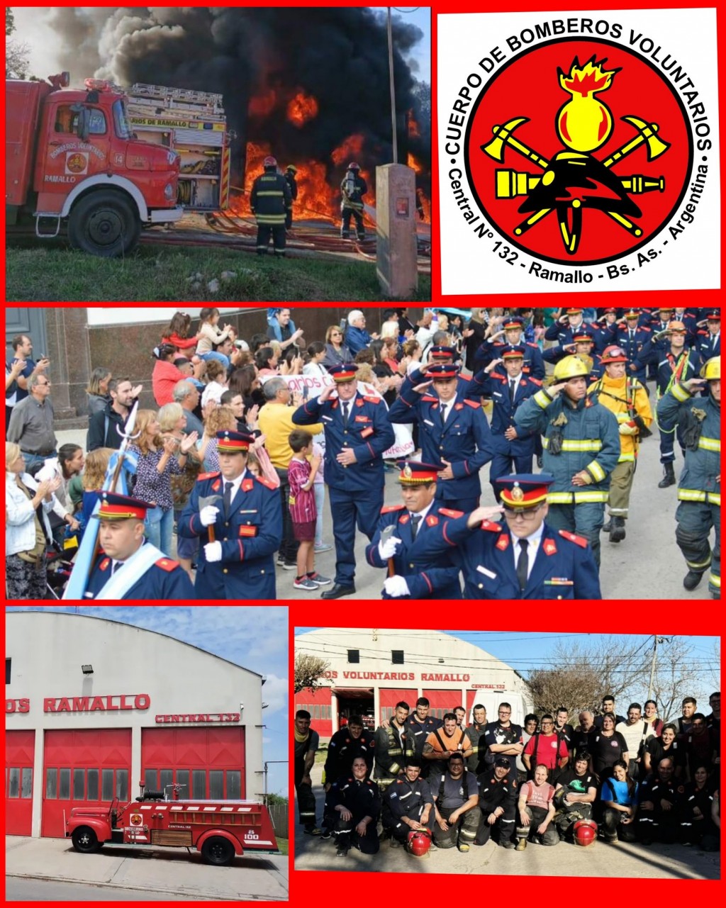 Reconocimiento y homenaje a los bomberos de Ramallo
