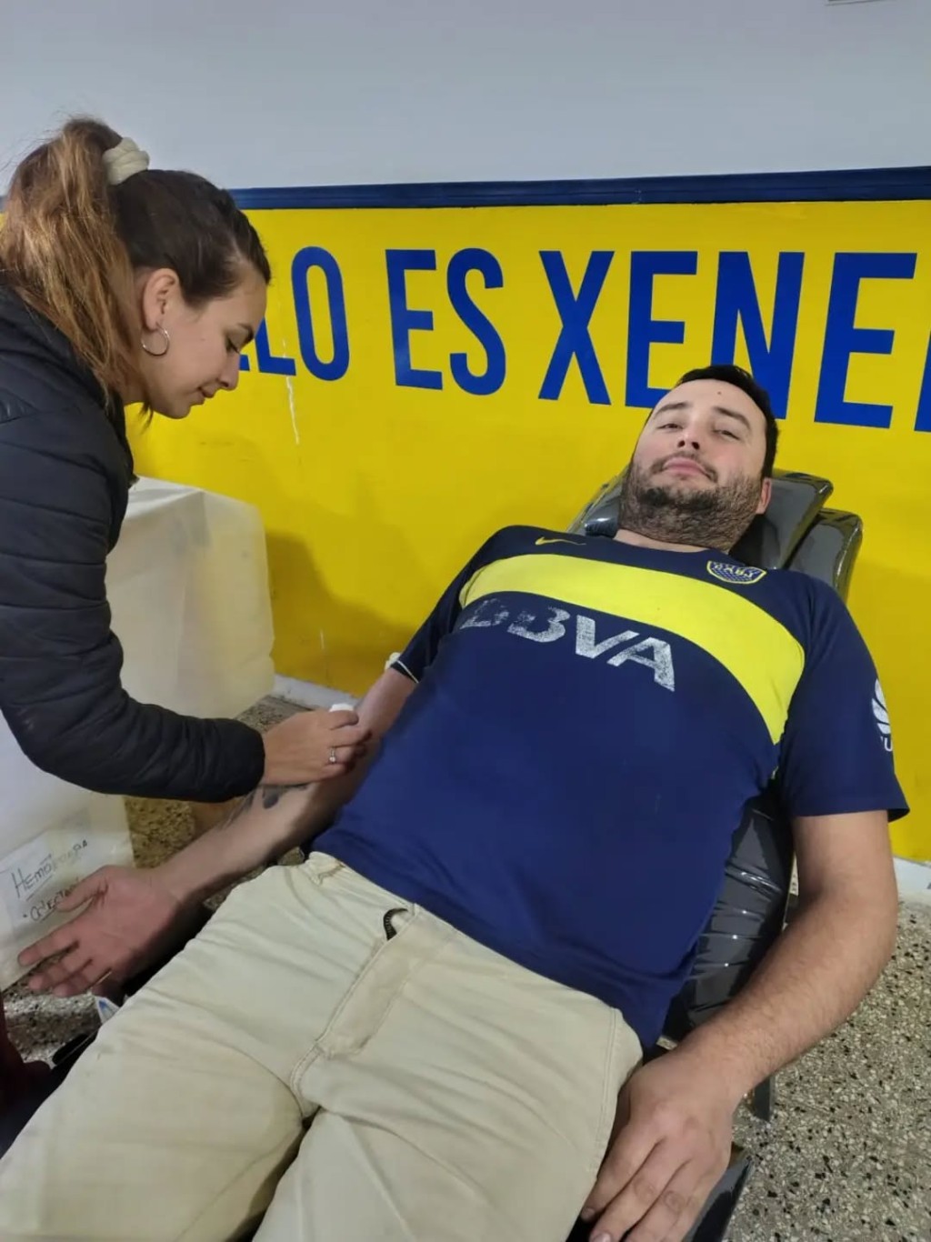 Exitosa campa&ntilde;a solidaria: la colecta de sangre impulsada por la Pe&ntilde;a Ramallo es Xeneize super&oacute; las expectativas