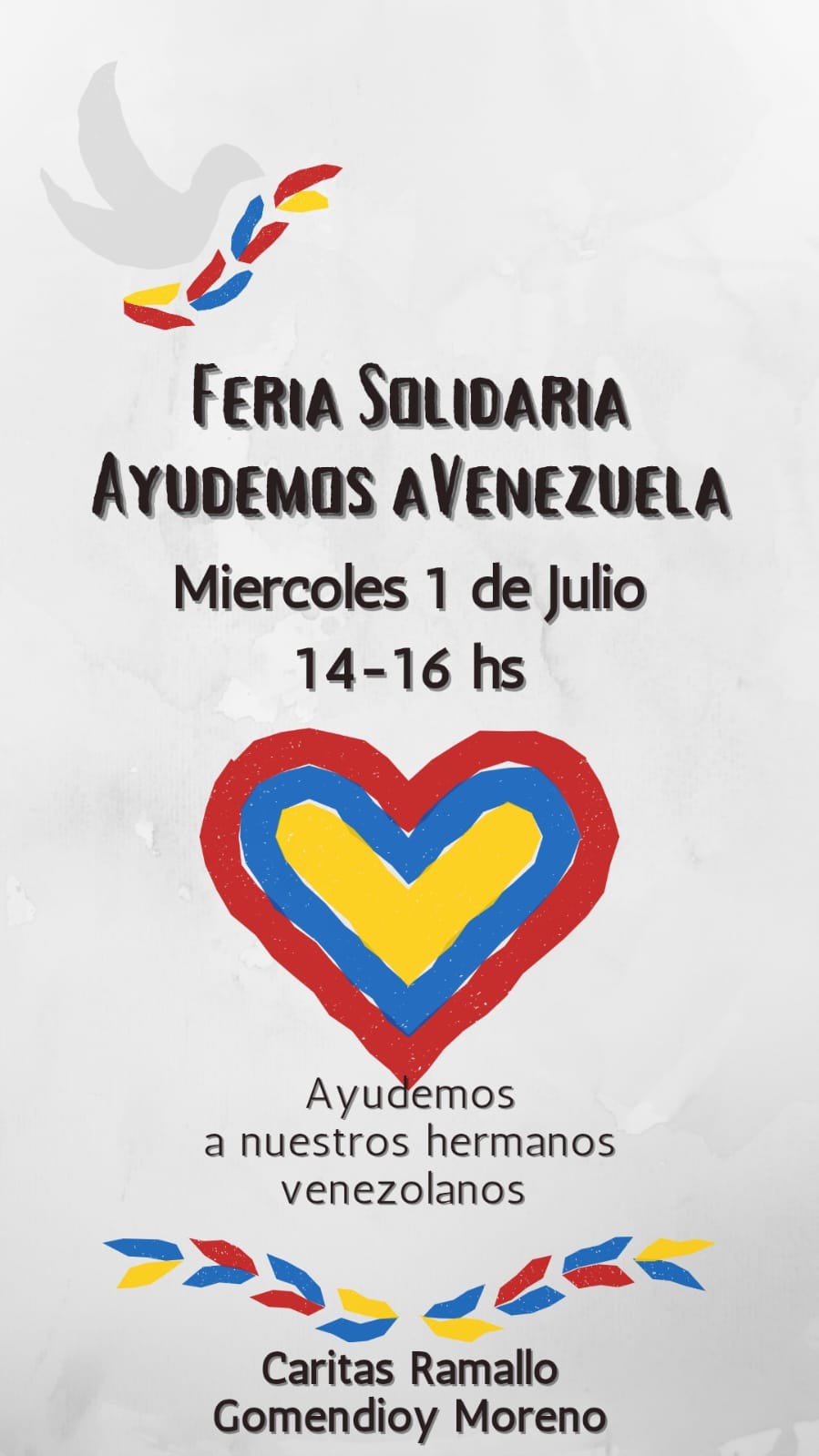 Impulsan una feria solidaria para acompa&ntilde;ar a familias venezolanas