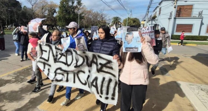 Piden justicia por Enzo D&iacute;az y cuestionan la investigaci&oacute;n judicial