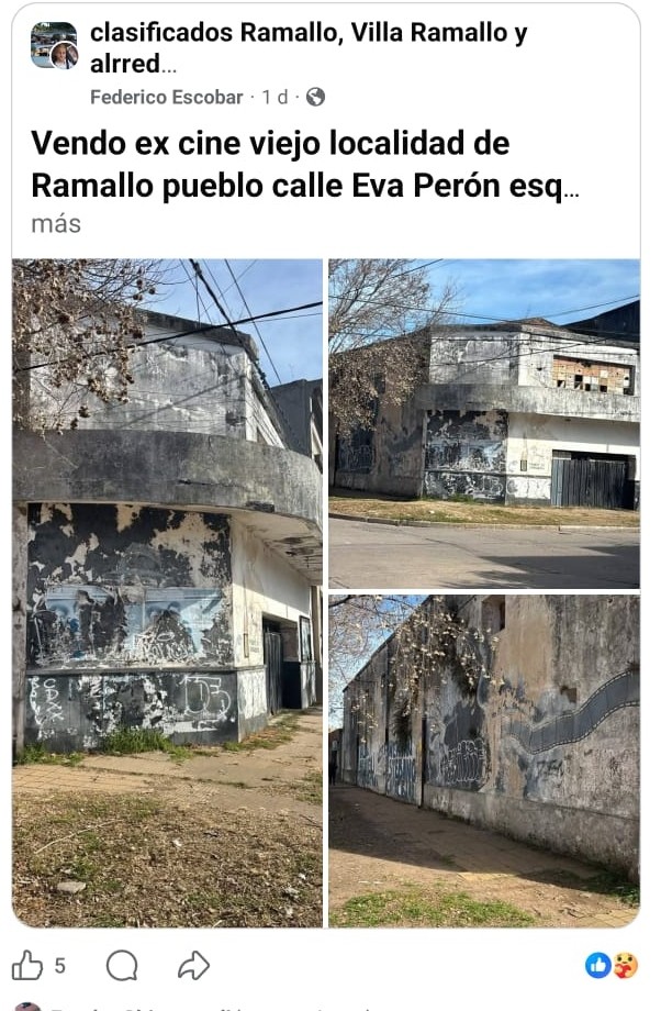 Del precio a los posibles compradores: el viejo cine de Ramallo se convirti&oacute; en el tema del pueblo