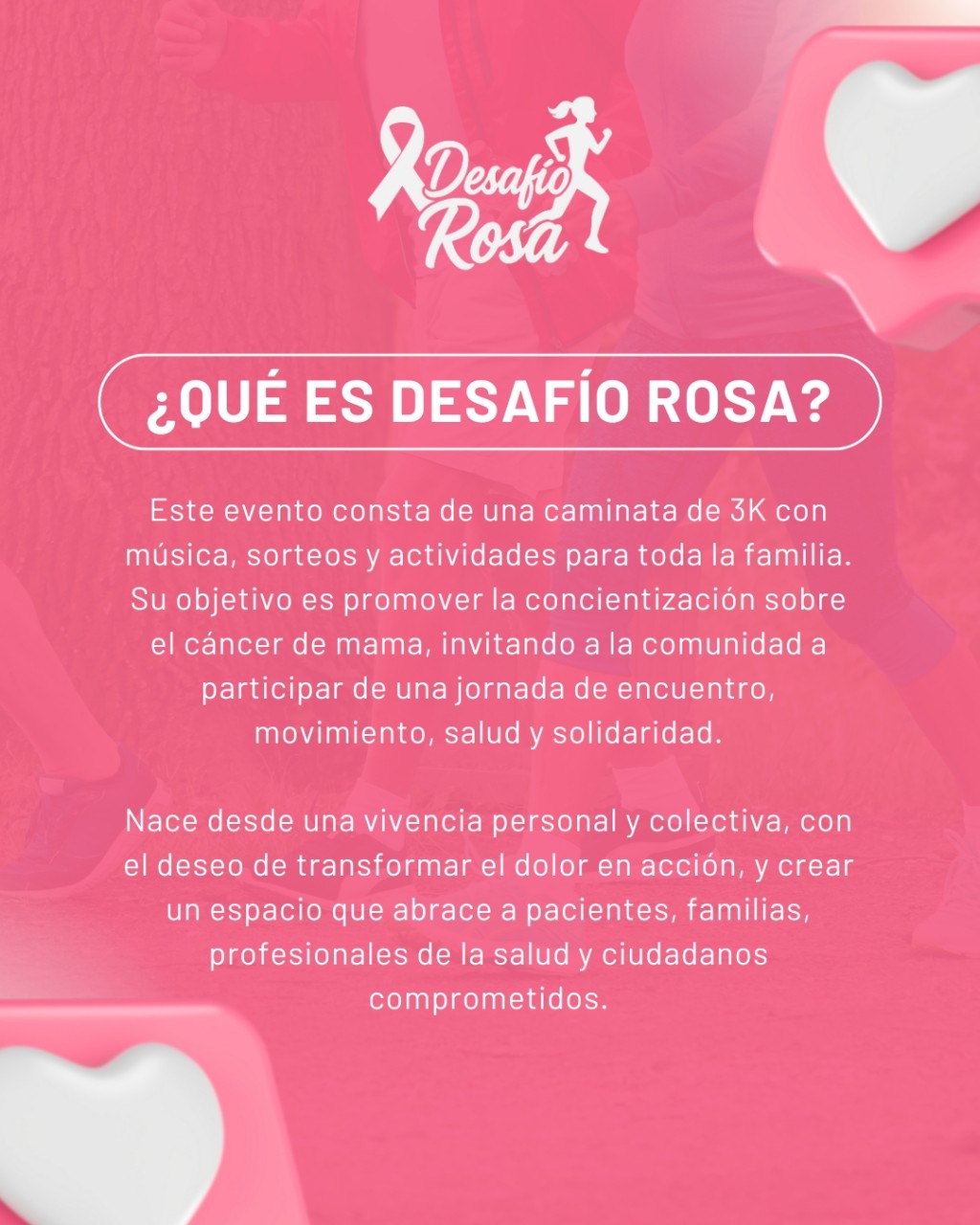 Desafío Rosa: caminata solidaria en San Nicolás