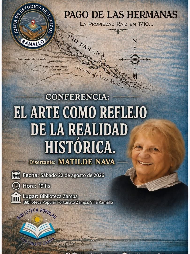 &ldquo;El arte como reflejo de la realidad hist&oacute;rica&rdquo;: una conferencia para recorrer la historia de Ramallo
