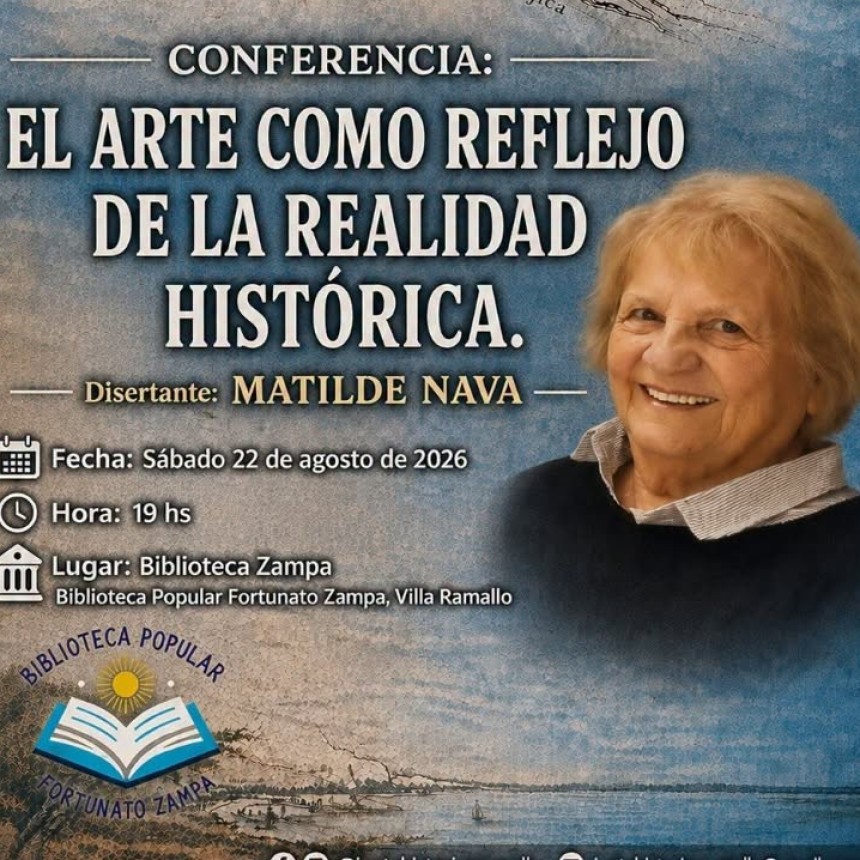 &ldquo;El arte como reflejo de la realidad hist&oacute;rica&rdquo;: una conferencia para recorrer la historia de Ramallo