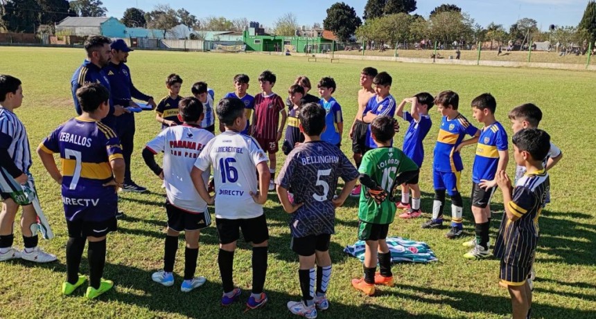  Boca realiz&oacute; una prueba de futbolistas en Los Andes