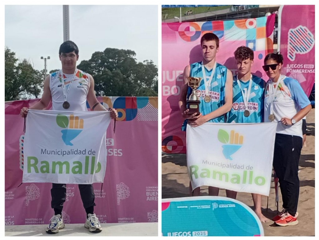 Juegos Bonaerenses: Oro en Atletismo y Beach vóley, Plata en natación y voley femenino a la final