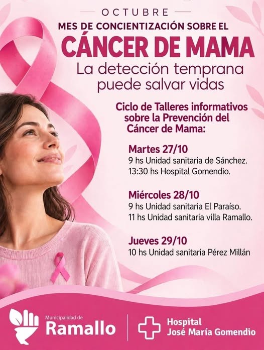 Octubre Rosa: lanzan un ciclo de talleres itinerantes sobre prevenci&oacute;n del c&aacute;ncer de mama