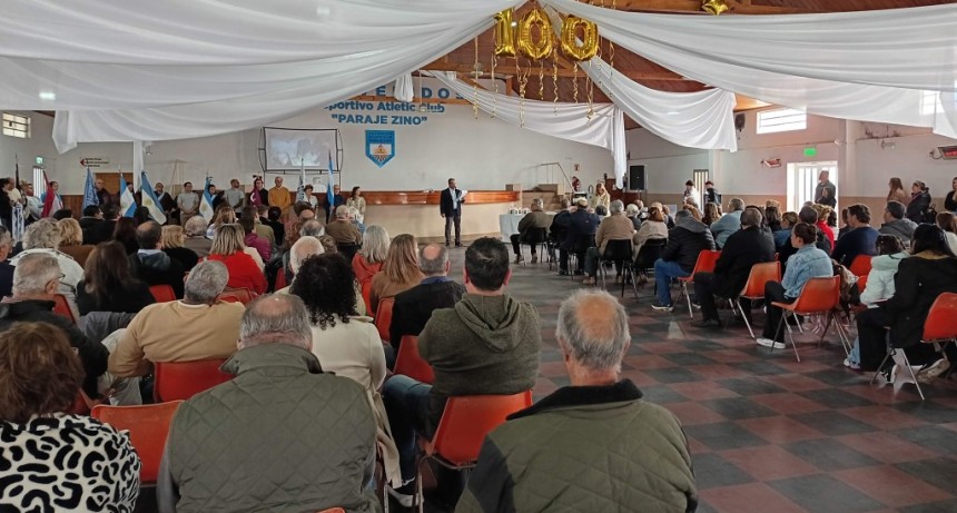 &ldquo;Un siglo de historia hecha con el coraz&oacute;n&rdquo;: el Deportivo Atletic Club de Paraje Zino cumpli&oacute; 100 a&ntilde;os