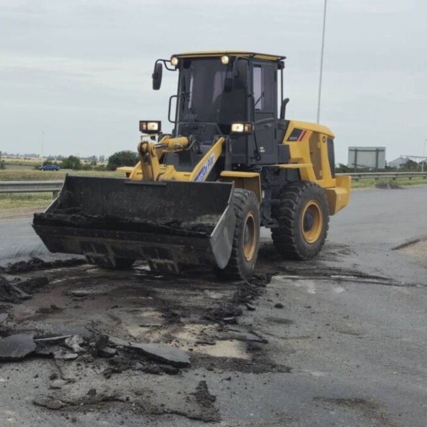  El Municipio de Ramallo interviene nuevamente en el puente de ruta 51 y 9 ante 