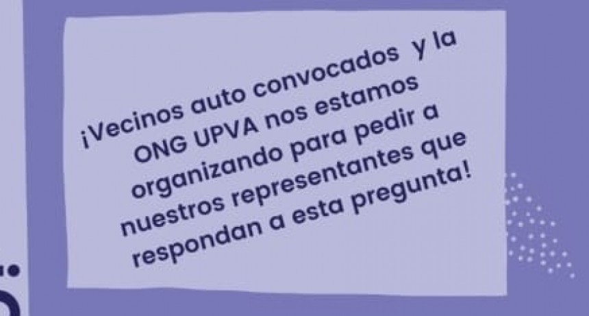 La ONG Unidos por la Vida y el Medio Ambiente y la Agrupación de Vecinos Ramallo se movilizan