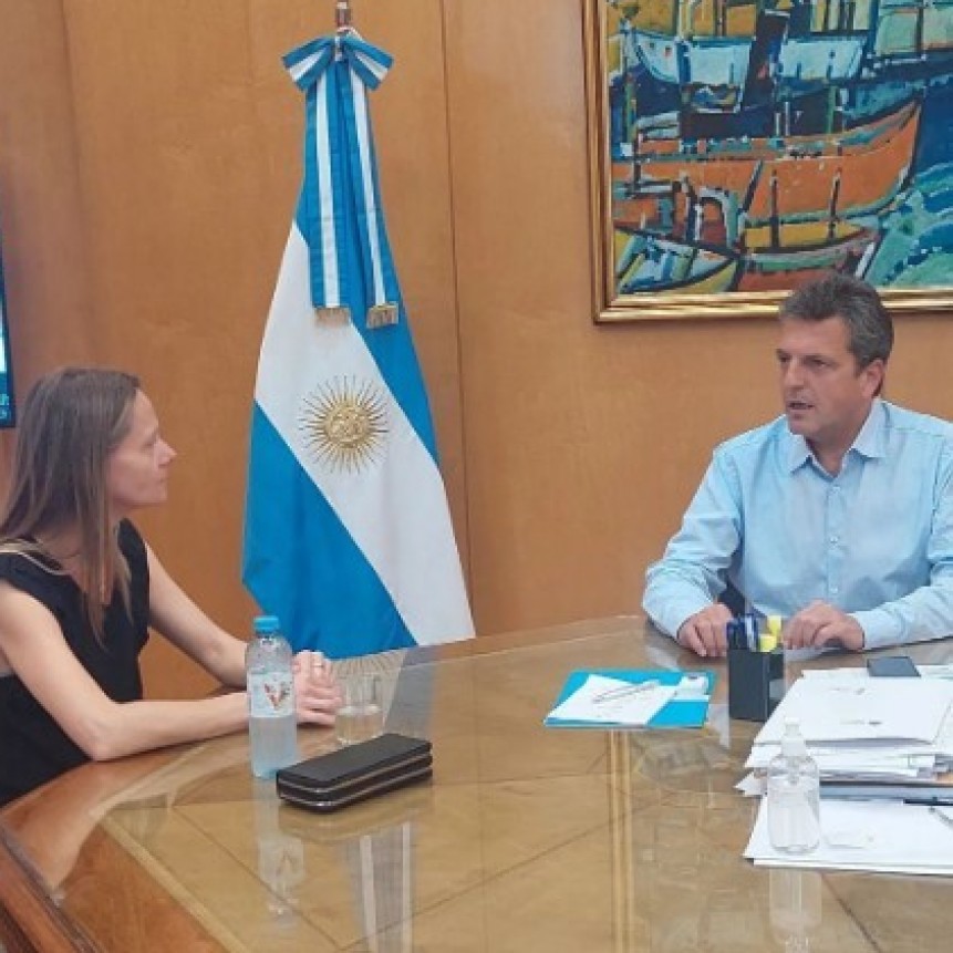 Maira Ricciardelli se reunió con el Ministro de Economía Sergio Massa, hablaron de Ramallo y de política