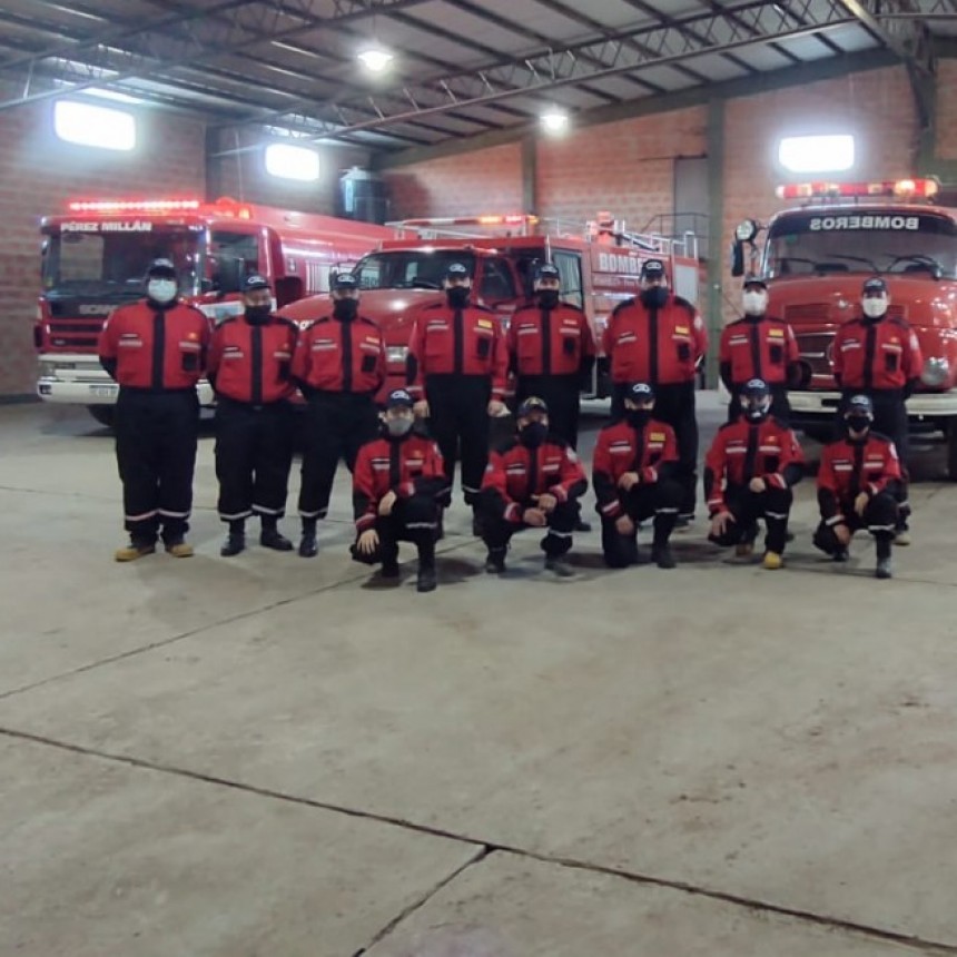 Bomberos de Villa Ramallo rescató a una bebé con maniobra de Heimlich